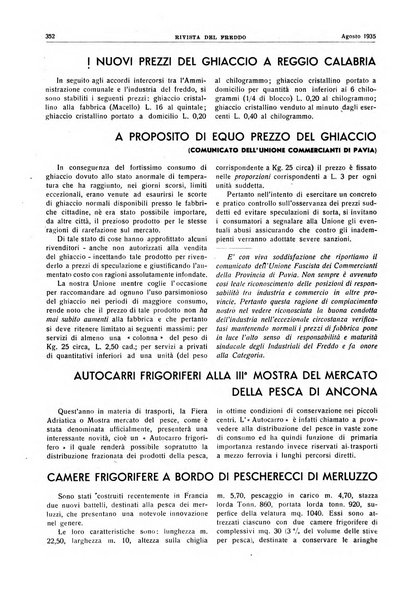 Rivista del freddo periodico mensile illustrato tecnico, scientifico, economico, commerciale