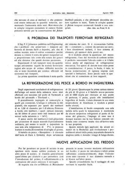 Rivista del freddo periodico mensile illustrato tecnico, scientifico, economico, commerciale