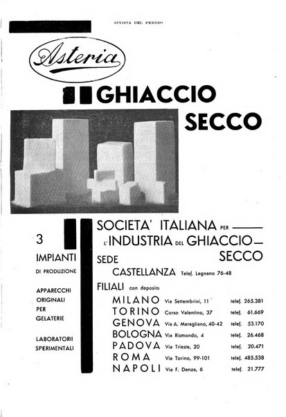 Rivista del freddo periodico mensile illustrato tecnico, scientifico, economico, commerciale