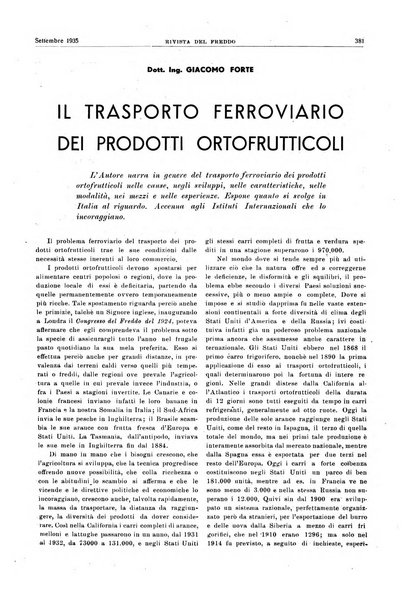 Rivista del freddo periodico mensile illustrato tecnico, scientifico, economico, commerciale