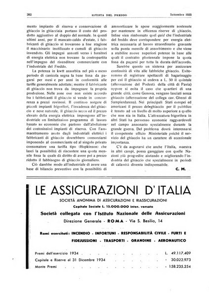 Rivista del freddo periodico mensile illustrato tecnico, scientifico, economico, commerciale