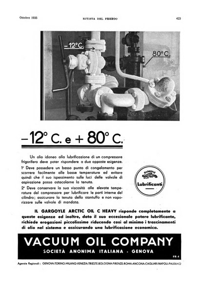 Rivista del freddo periodico mensile illustrato tecnico, scientifico, economico, commerciale