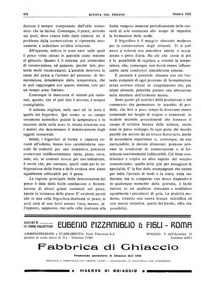 Rivista del freddo periodico mensile illustrato tecnico, scientifico, economico, commerciale