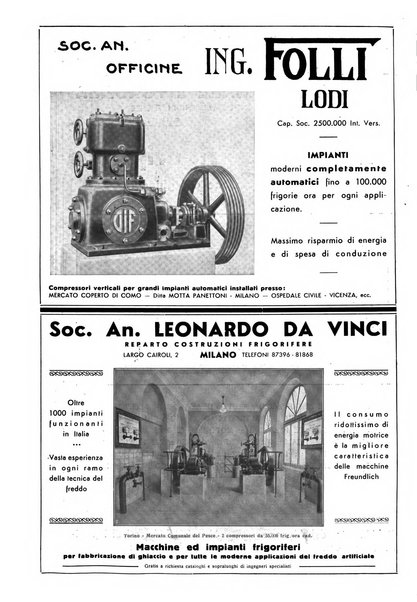 Rivista del freddo periodico mensile illustrato tecnico, scientifico, economico, commerciale