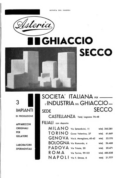 Rivista del freddo periodico mensile illustrato tecnico, scientifico, economico, commerciale