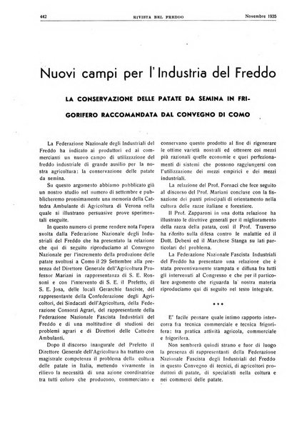 Rivista del freddo periodico mensile illustrato tecnico, scientifico, economico, commerciale