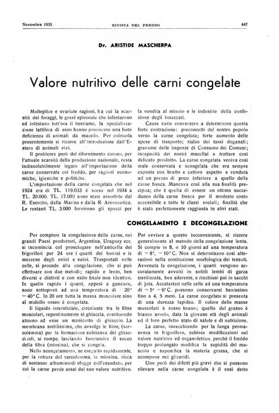 Rivista del freddo periodico mensile illustrato tecnico, scientifico, economico, commerciale