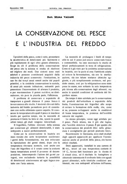 Rivista del freddo periodico mensile illustrato tecnico, scientifico, economico, commerciale