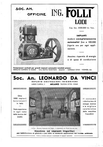 Rivista del freddo periodico mensile illustrato tecnico, scientifico, economico, commerciale