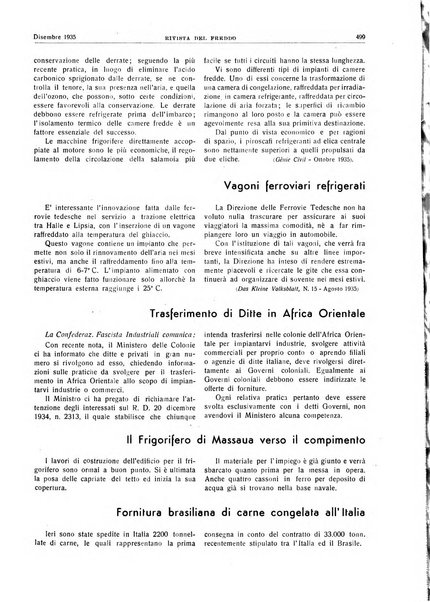 Rivista del freddo periodico mensile illustrato tecnico, scientifico, economico, commerciale