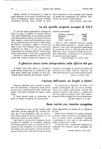 Rivista del freddo periodico mensile illustrato tecnico, scientifico, economico, commerciale