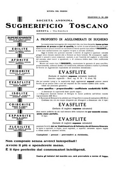 Rivista del freddo periodico mensile illustrato tecnico, scientifico, economico, commerciale