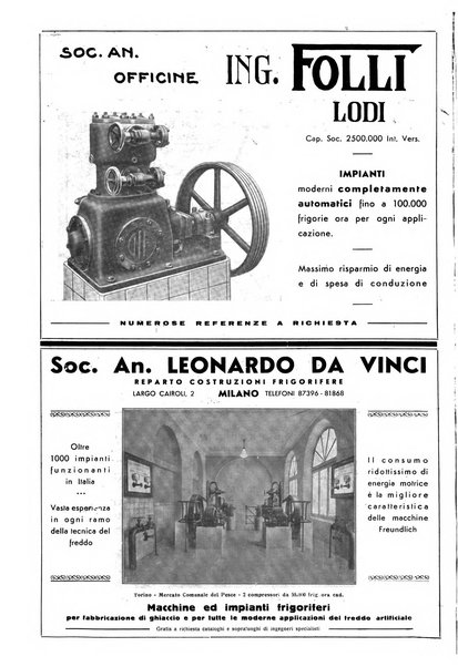 Rivista del freddo periodico mensile illustrato tecnico, scientifico, economico, commerciale