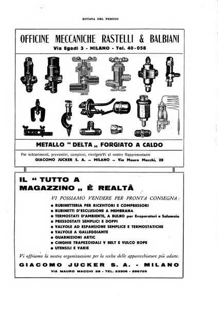 Rivista del freddo periodico mensile illustrato tecnico, scientifico, economico, commerciale