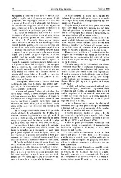 Rivista del freddo periodico mensile illustrato tecnico, scientifico, economico, commerciale