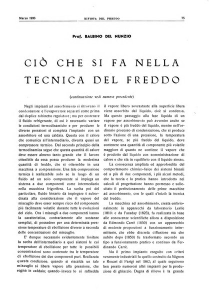 Rivista del freddo periodico mensile illustrato tecnico, scientifico, economico, commerciale