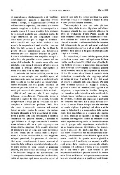 Rivista del freddo periodico mensile illustrato tecnico, scientifico, economico, commerciale