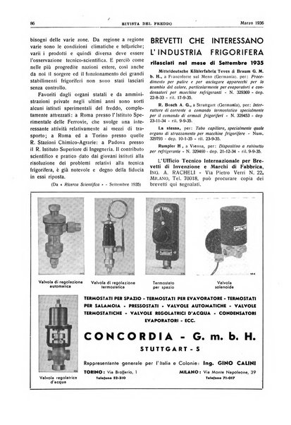 Rivista del freddo periodico mensile illustrato tecnico, scientifico, economico, commerciale