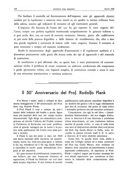 Rivista del freddo periodico mensile illustrato tecnico, scientifico, economico, commerciale