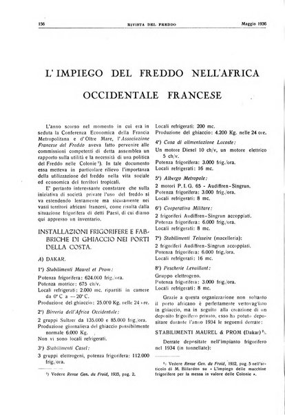 Rivista del freddo periodico mensile illustrato tecnico, scientifico, economico, commerciale