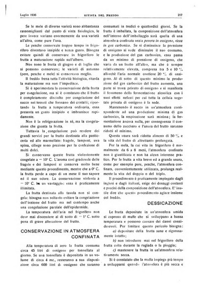 Rivista del freddo periodico mensile illustrato tecnico, scientifico, economico, commerciale