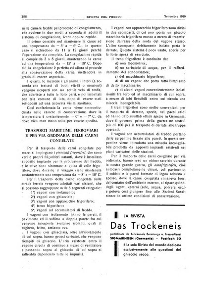 Rivista del freddo periodico mensile illustrato tecnico, scientifico, economico, commerciale