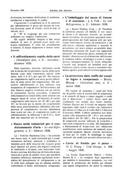 Rivista del freddo periodico mensile illustrato tecnico, scientifico, economico, commerciale