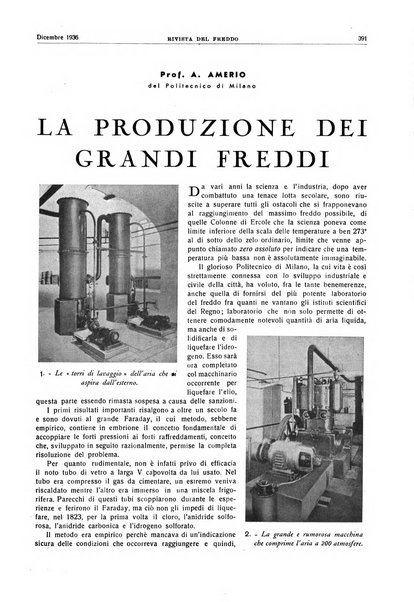 Rivista del freddo periodico mensile illustrato tecnico, scientifico, economico, commerciale