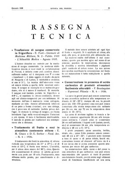 Rivista del freddo periodico mensile illustrato tecnico, scientifico, economico, commerciale