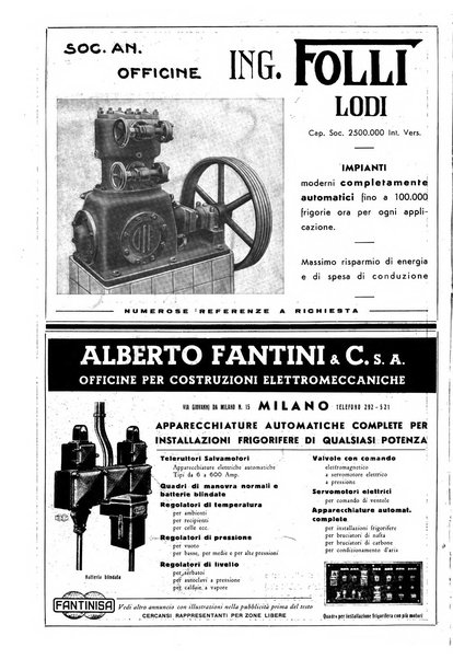 Rivista del freddo periodico mensile illustrato tecnico, scientifico, economico, commerciale