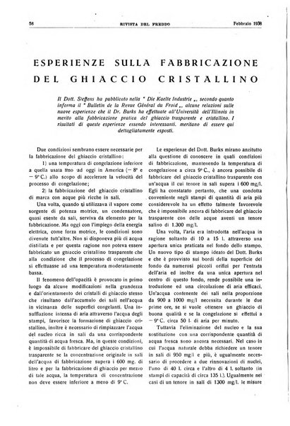 Rivista del freddo periodico mensile illustrato tecnico, scientifico, economico, commerciale