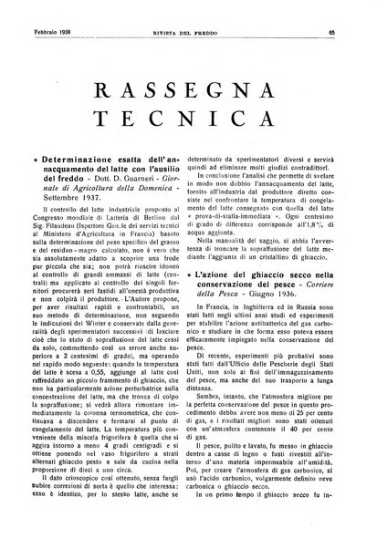 Rivista del freddo periodico mensile illustrato tecnico, scientifico, economico, commerciale