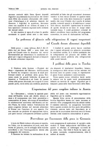 Rivista del freddo periodico mensile illustrato tecnico, scientifico, economico, commerciale