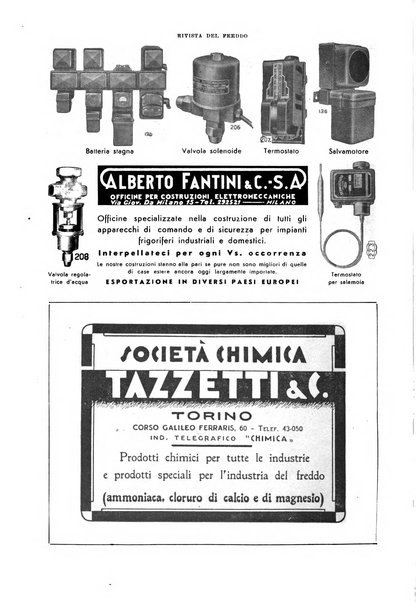 Rivista del freddo periodico mensile illustrato tecnico, scientifico, economico, commerciale