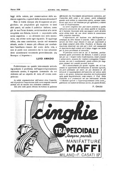 Rivista del freddo periodico mensile illustrato tecnico, scientifico, economico, commerciale