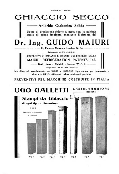 Rivista del freddo periodico mensile illustrato tecnico, scientifico, economico, commerciale