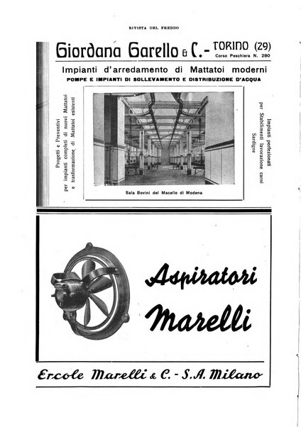 Rivista del freddo periodico mensile illustrato tecnico, scientifico, economico, commerciale