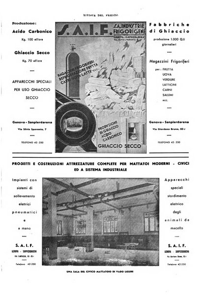 Rivista del freddo periodico mensile illustrato tecnico, scientifico, economico, commerciale