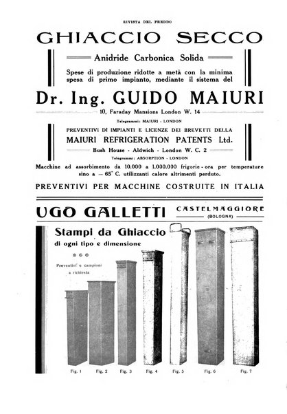 Rivista del freddo periodico mensile illustrato tecnico, scientifico, economico, commerciale