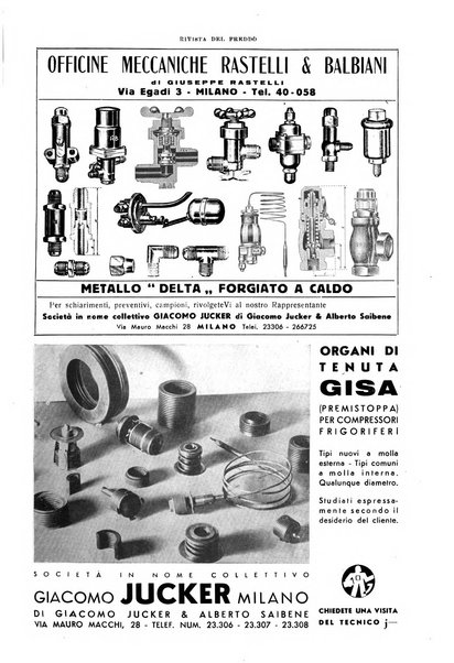 Rivista del freddo periodico mensile illustrato tecnico, scientifico, economico, commerciale