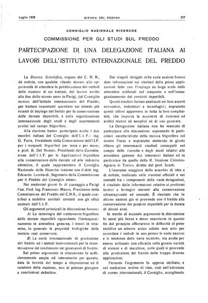 Rivista del freddo periodico mensile illustrato tecnico, scientifico, economico, commerciale