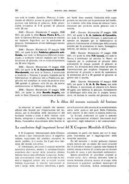 Rivista del freddo periodico mensile illustrato tecnico, scientifico, economico, commerciale