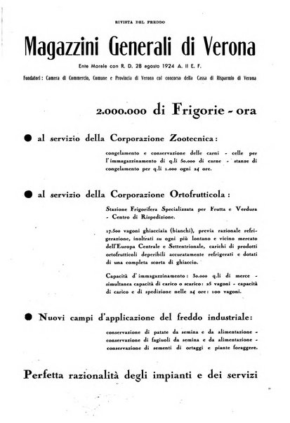 Rivista del freddo periodico mensile illustrato tecnico, scientifico, economico, commerciale