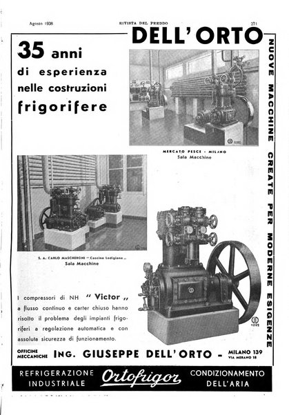 Rivista del freddo periodico mensile illustrato tecnico, scientifico, economico, commerciale