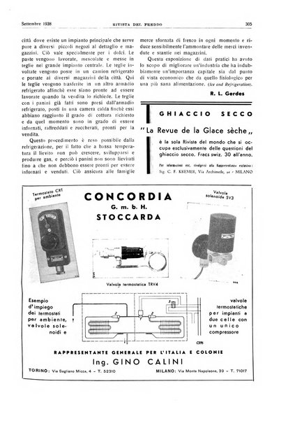 Rivista del freddo periodico mensile illustrato tecnico, scientifico, economico, commerciale