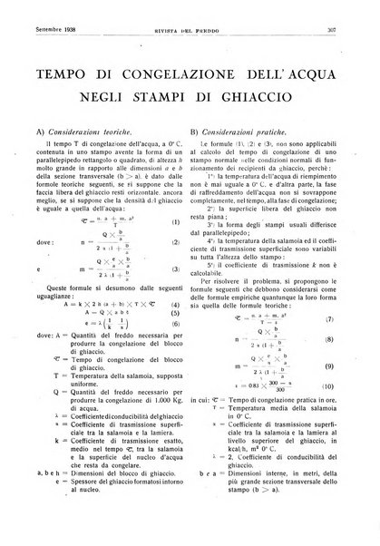 Rivista del freddo periodico mensile illustrato tecnico, scientifico, economico, commerciale