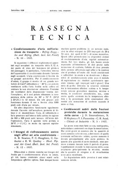 Rivista del freddo periodico mensile illustrato tecnico, scientifico, economico, commerciale