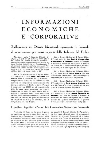 Rivista del freddo periodico mensile illustrato tecnico, scientifico, economico, commerciale