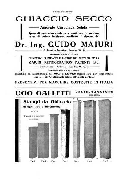 Rivista del freddo periodico mensile illustrato tecnico, scientifico, economico, commerciale