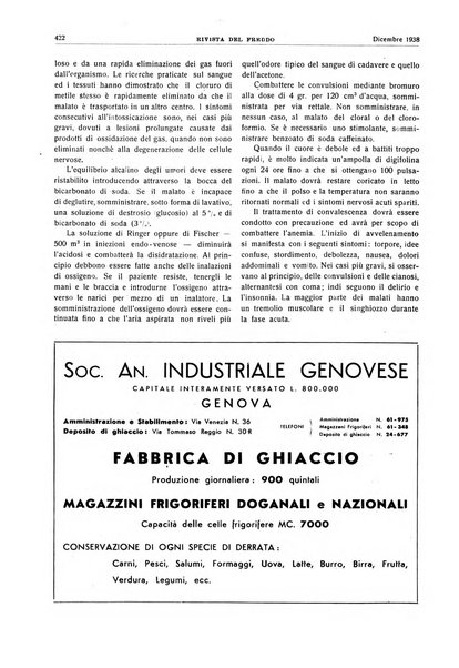 Rivista del freddo periodico mensile illustrato tecnico, scientifico, economico, commerciale